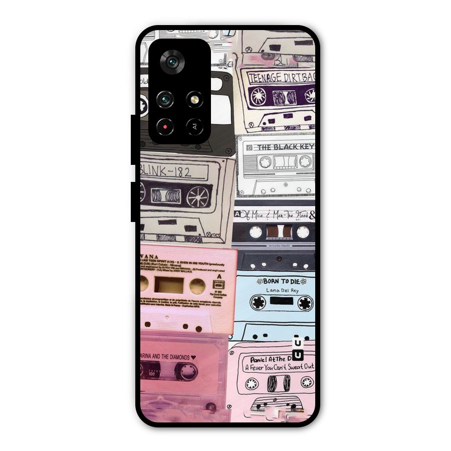 Casette Rolling Metal Back Case for Poco M4 Pro 5G