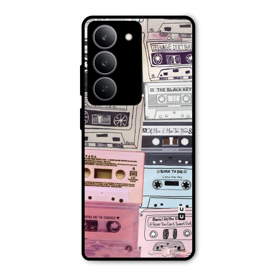 Casette Rolling Metal Back Case for Realme 14x