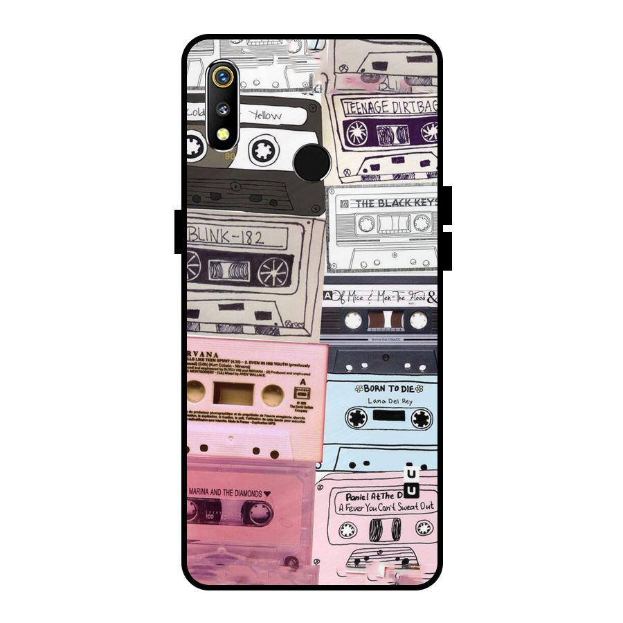 Casette Rolling Metal Back Case for Realme 3