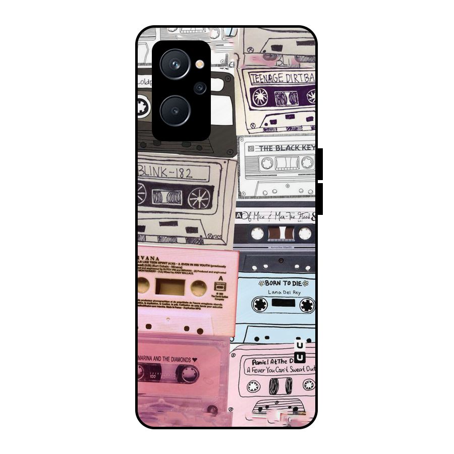 Casette Rolling Metal Back Case for Realme 9i 5G