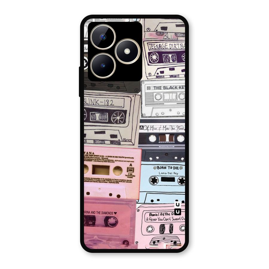 Casette Rolling Metal Back Case for Realme C53