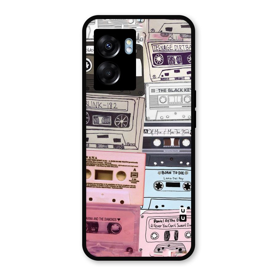 Casette Rolling Metal Back Case for Realme Narzo 50 5G