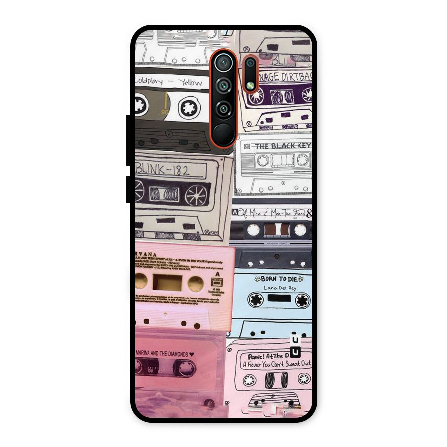 Casette Rolling Metal Back Case for Redmi 9 Prime