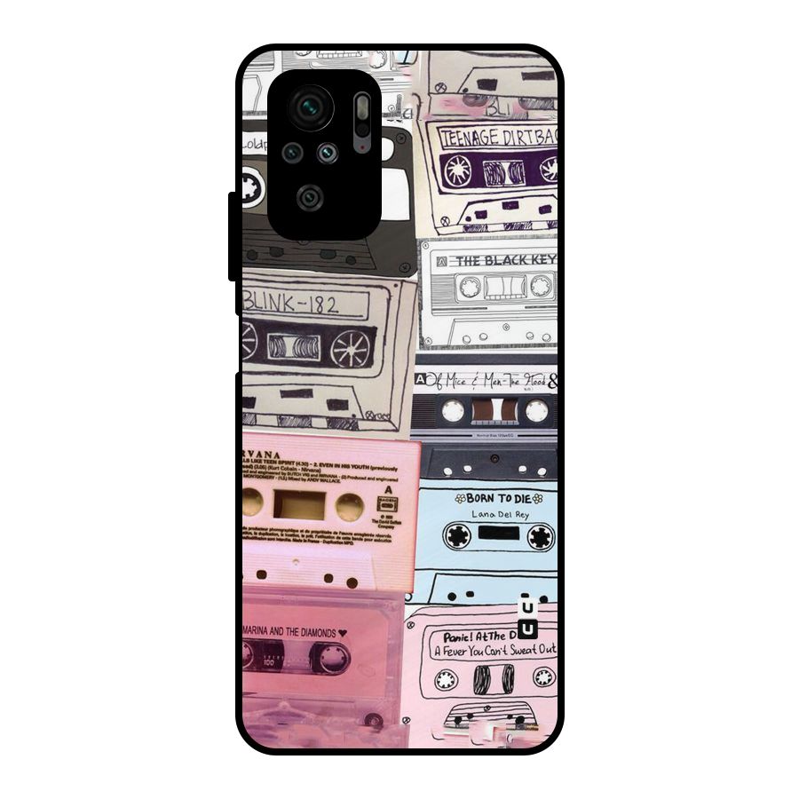 Casette Rolling Metal Back Case for Redmi Note 10S