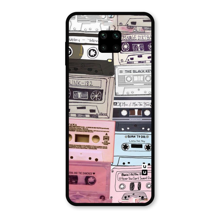 Casette Rolling Metal Back Case for Redmi Note 9 Pro