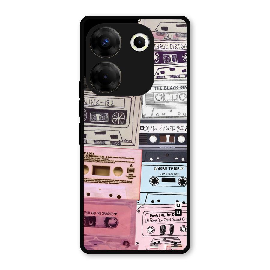Casette Rolling Metal Back Case for Tecno Camon 20