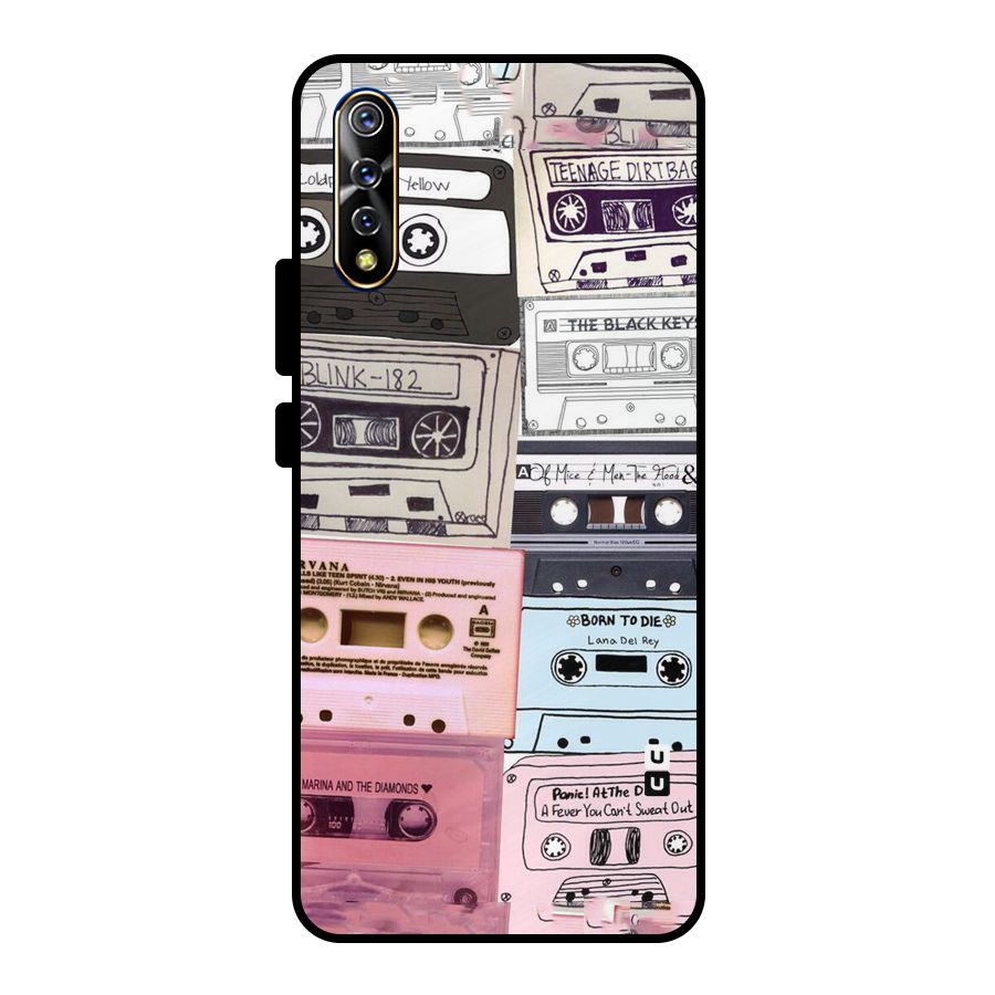 Casette Rolling Metal Back Case for Vivo S1