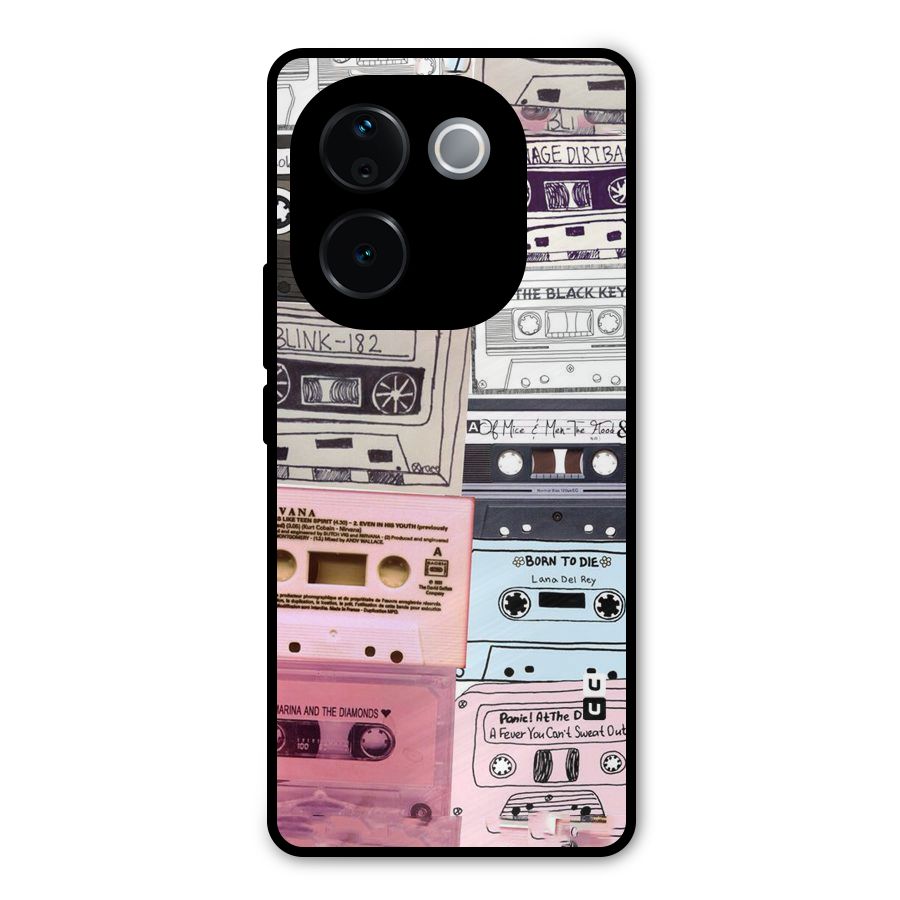 Casette Rolling Metal Back Case for Vivo T3 Pro