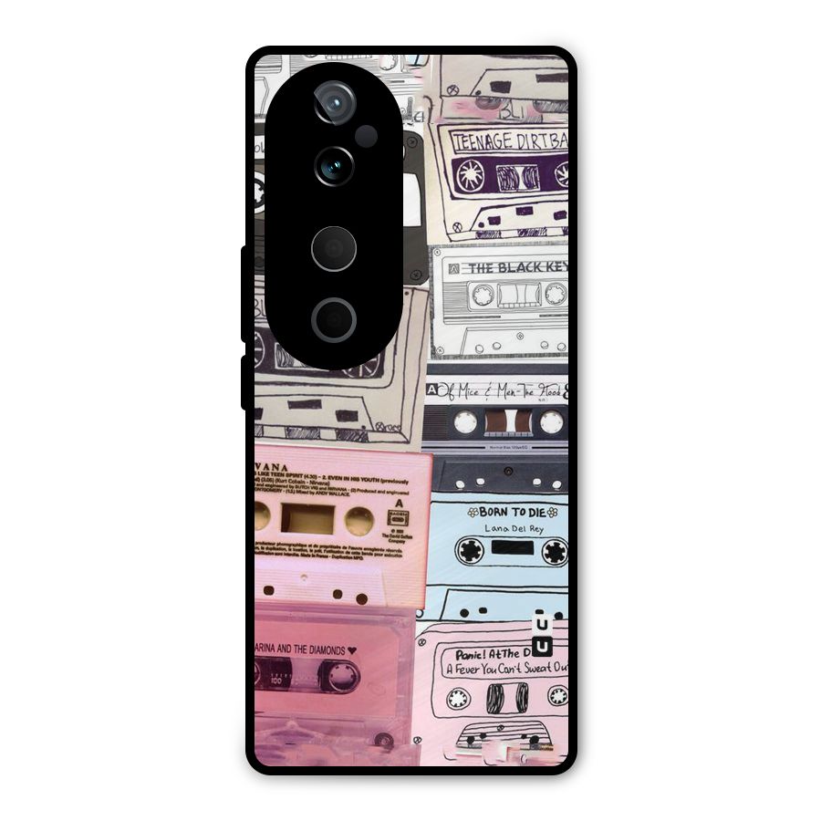 Casette Rolling Metal Back Case for Vivo T3 Ultra