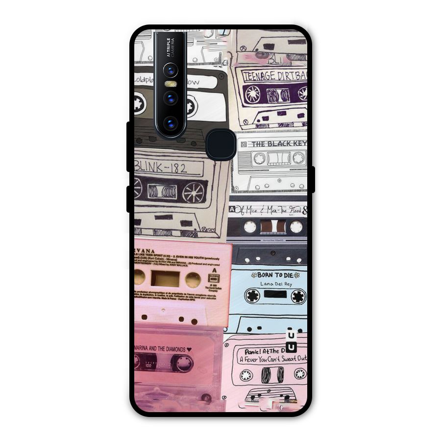 Casette Rolling Metal Back Case for Vivo V15