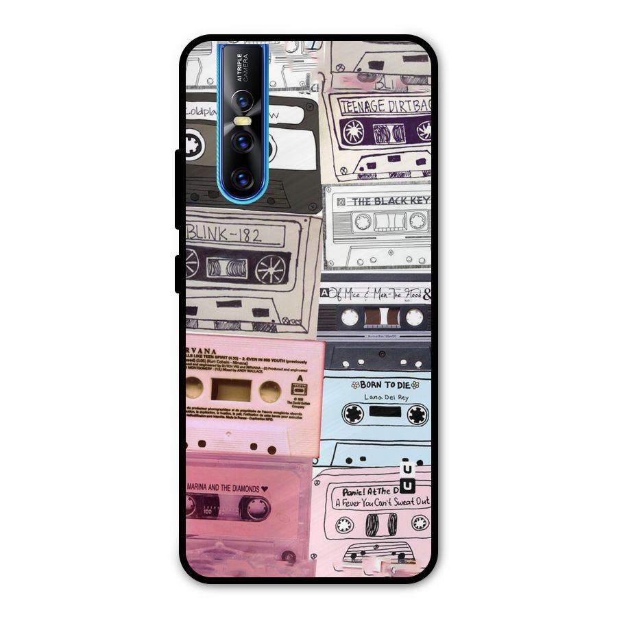 Casette Rolling Metal Back Case for Vivo V15 Pro