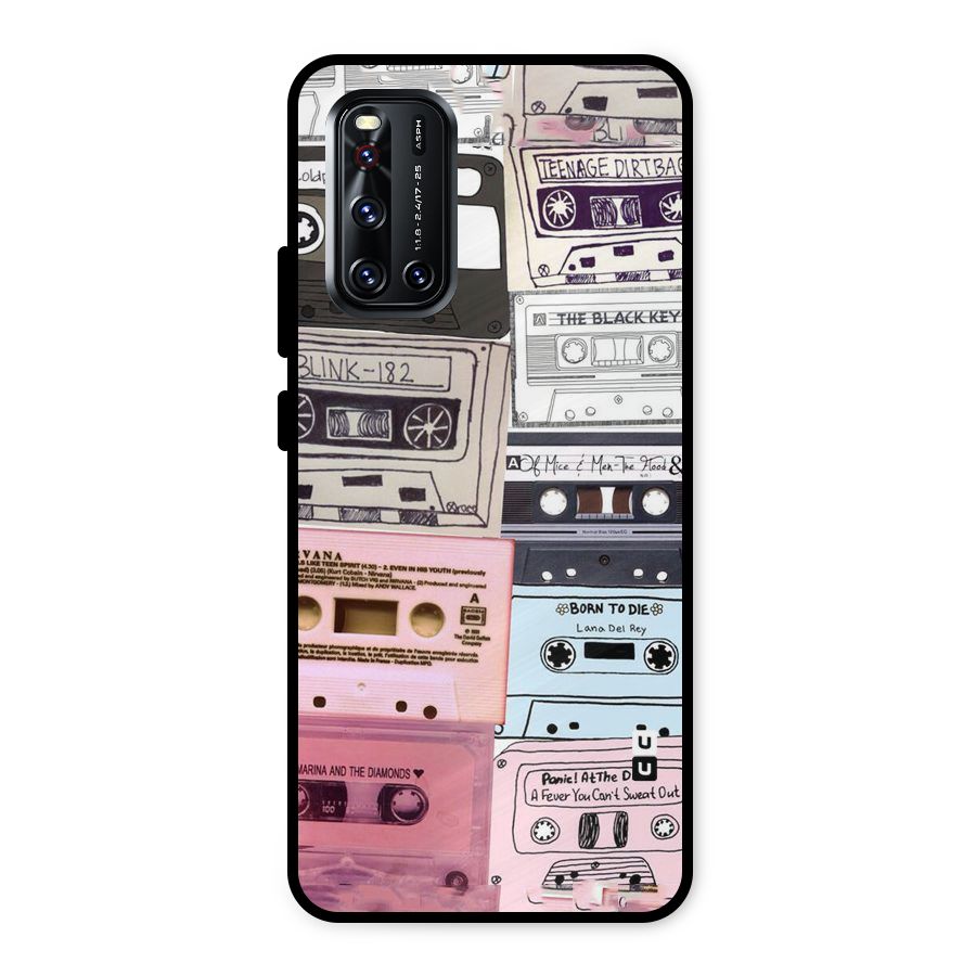 Casette Rolling Metal Back Case for Vivo V19