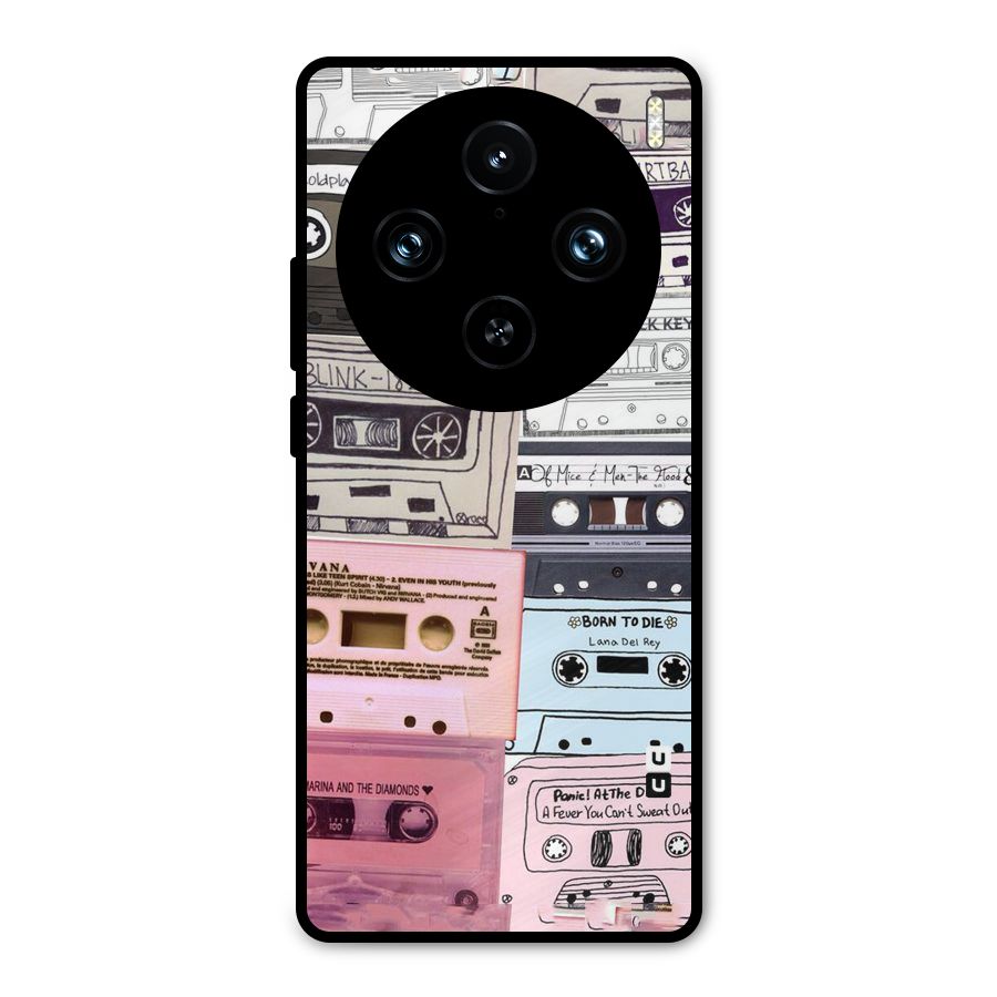 Casette Rolling Metal Back Case for Vivo X100 Pro