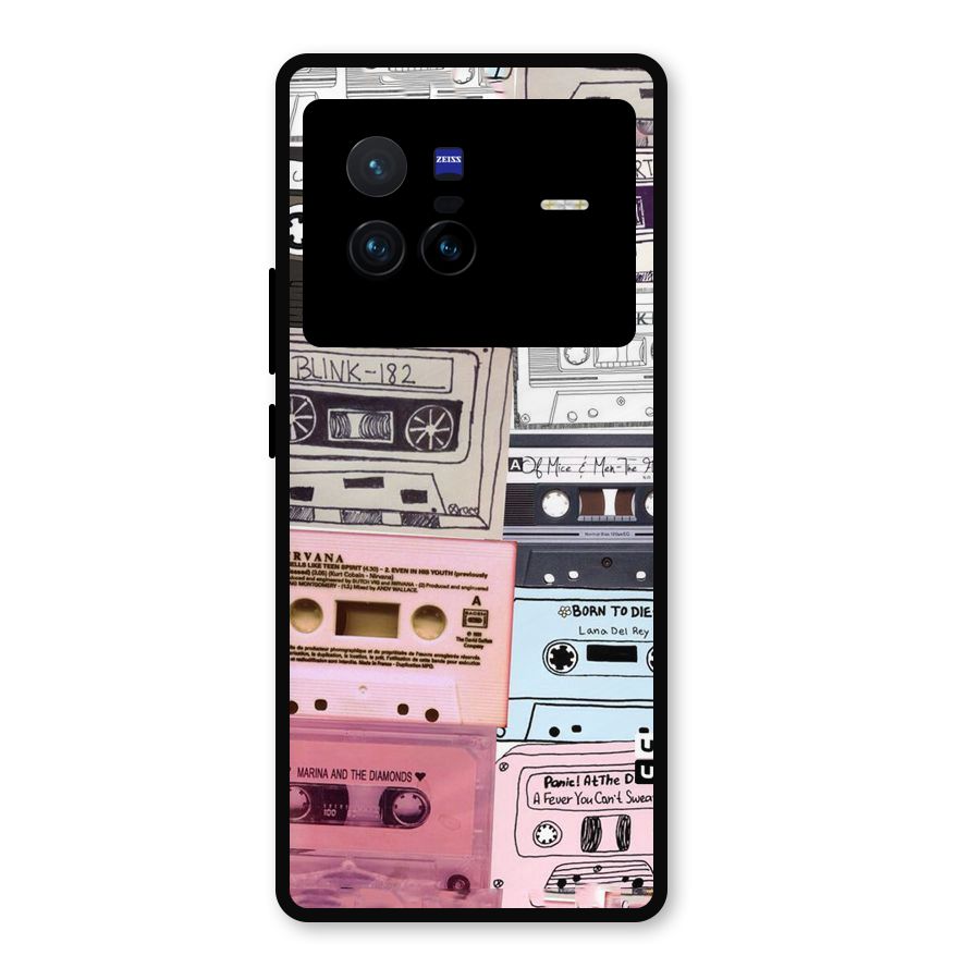 Casette Rolling Metal Back Case for Vivo X80