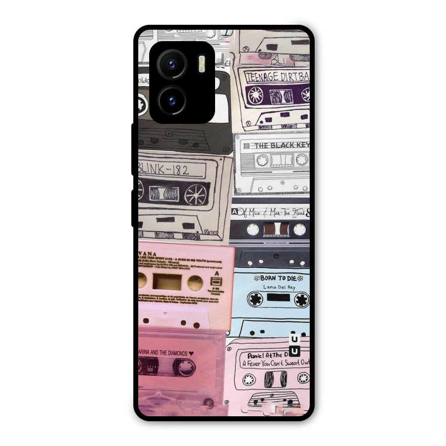 Casette Rolling Metal Back Case for Vivo Y15s