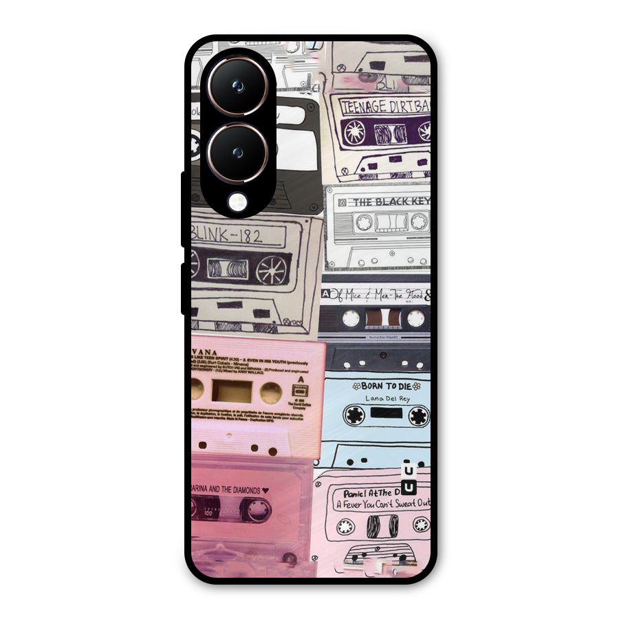 Casette Rolling Metal Back Case for Vivo Y28