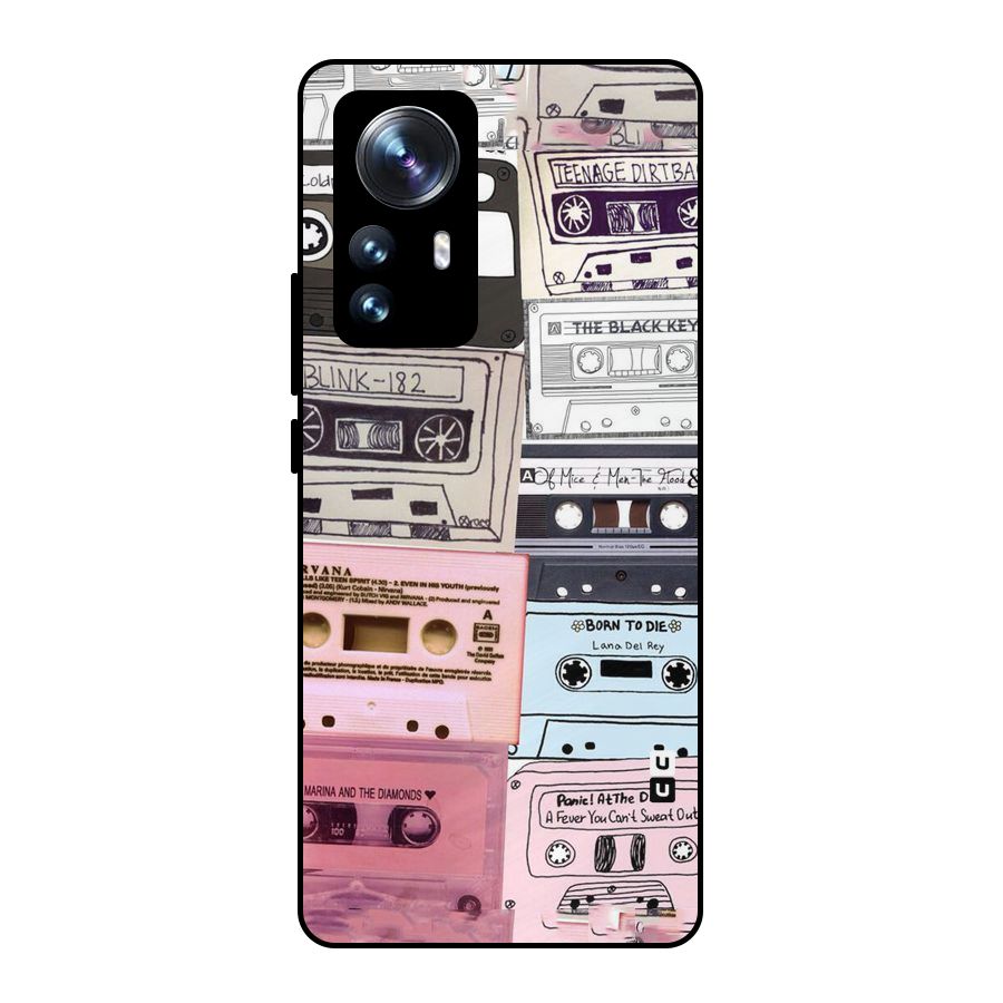 Casette Rolling Metal Back Case for Xiaomi 12 Pro
