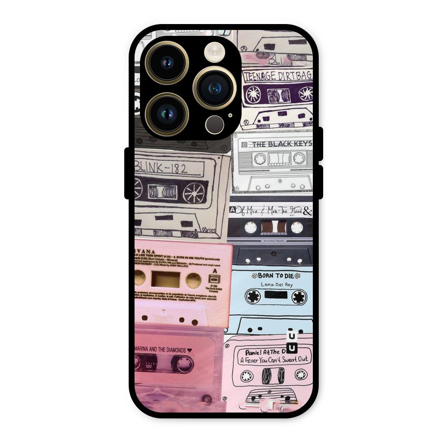 Casette Rolling Metal Back Case for iPhone 14 Pro