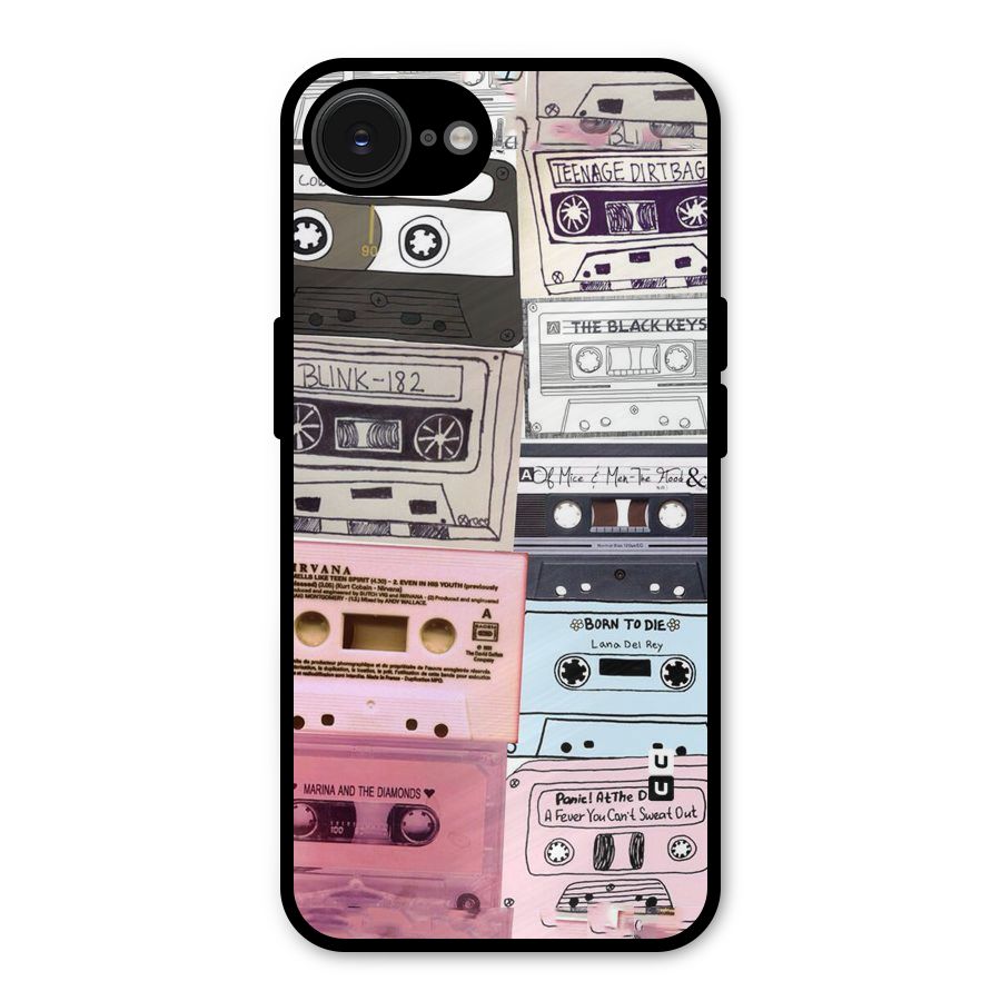 Casette Rolling Metal Back Case for iPhone 16e