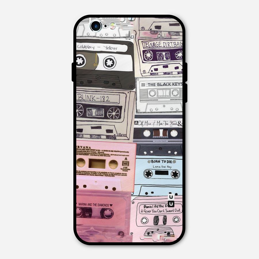 Casette Rolling Metal Back Case for iPhone 6 6s