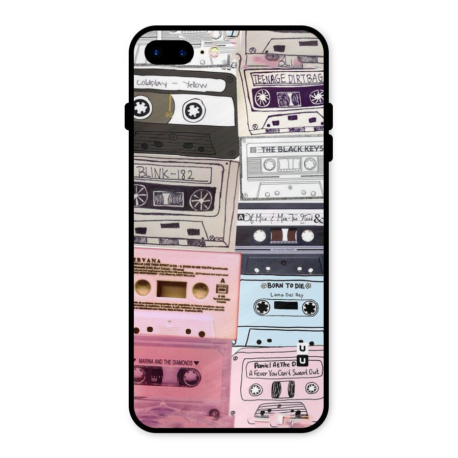 Casette Rolling Metal Back Case for iPhone 8 Plus