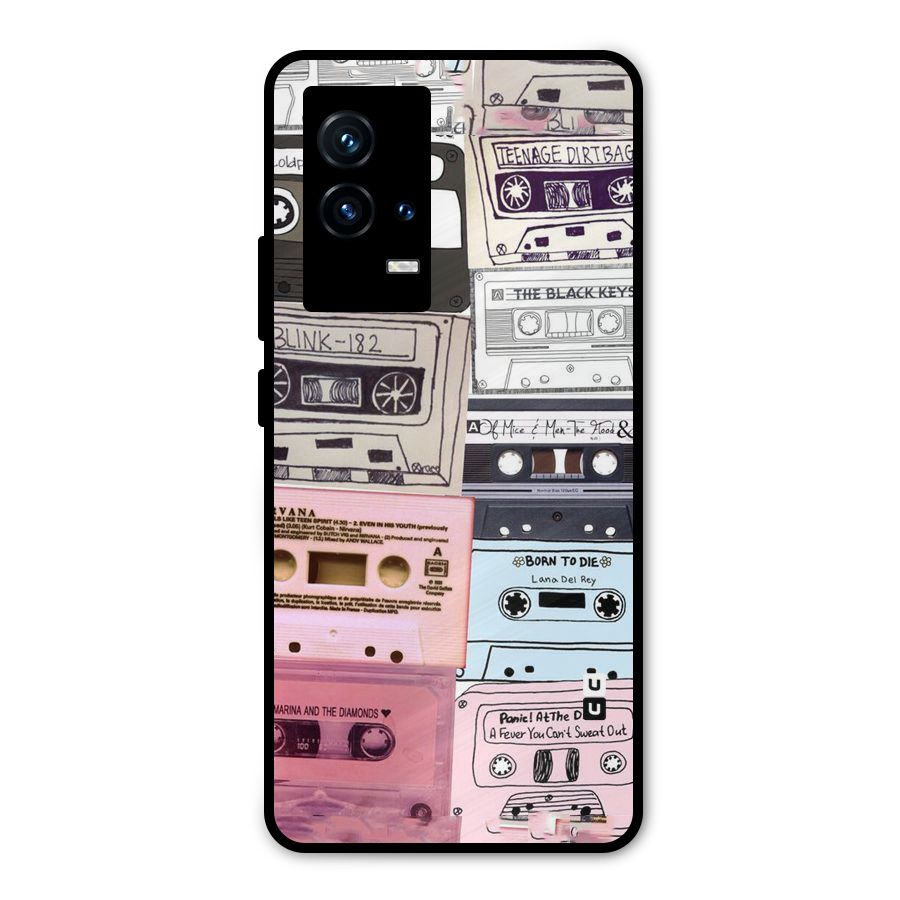 Casette Rolling Metal Back Case for iQOO 9 5G