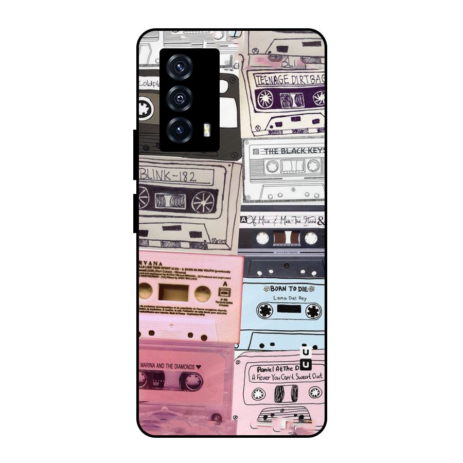 Casette Rolling Metal Back Case for iQOO Z5