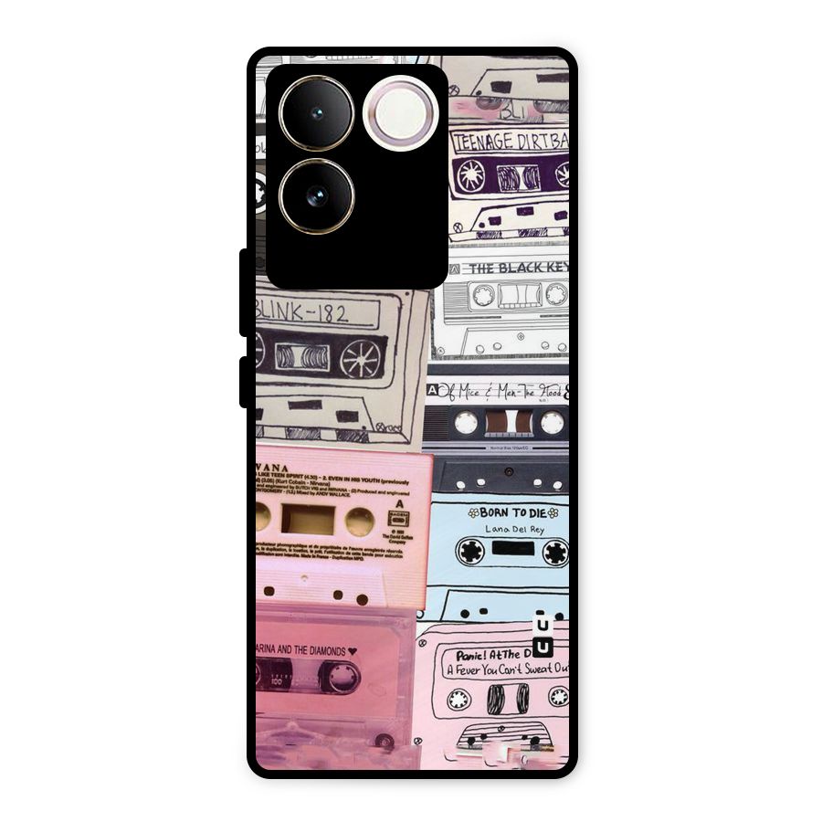 Casette Rolling Metal Back Case for iQOO Z7 Pro