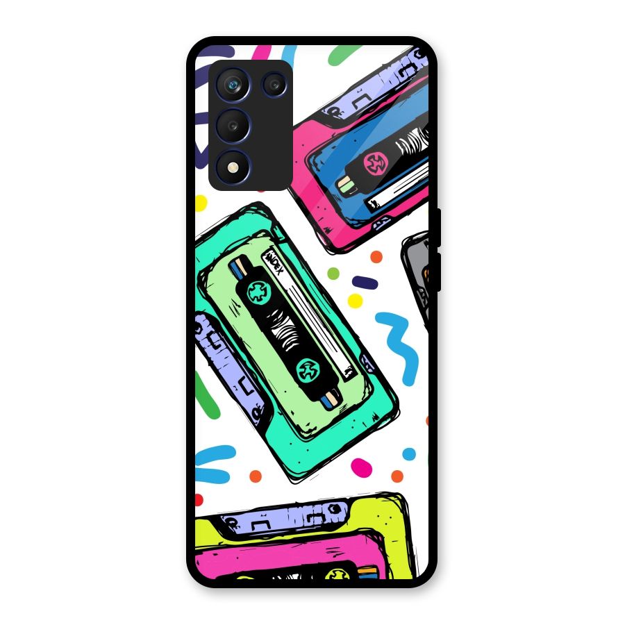 Cassette Pattern Glass Back Case for Realme 9 5G Speed