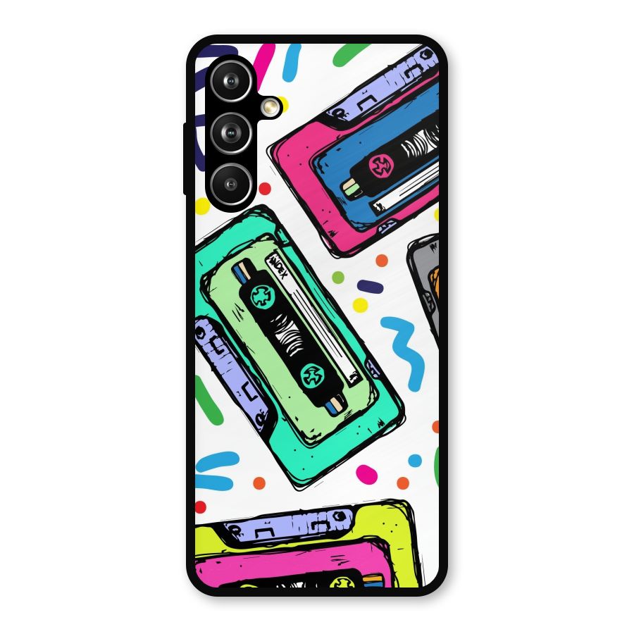 Cassette Pattern Metal Back Case for Galaxy F54