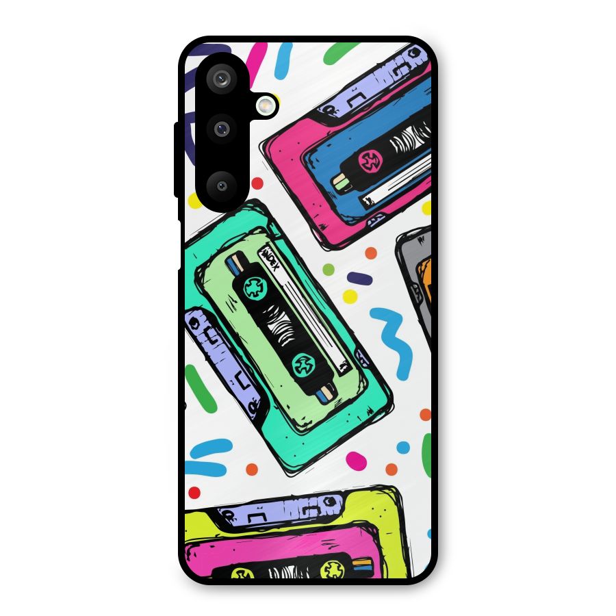 Cassette Pattern Metal Back Case for Galaxy M16
