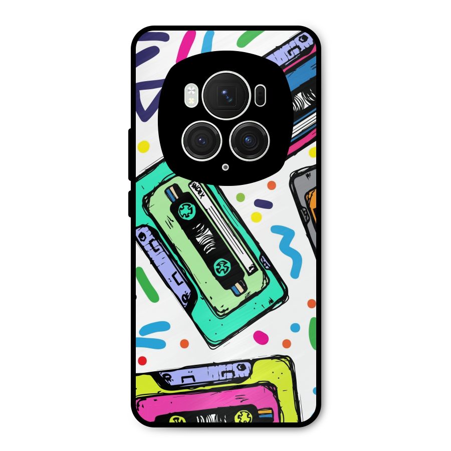 Cassette Pattern Metal Back Case for Honor Magic6 Pro