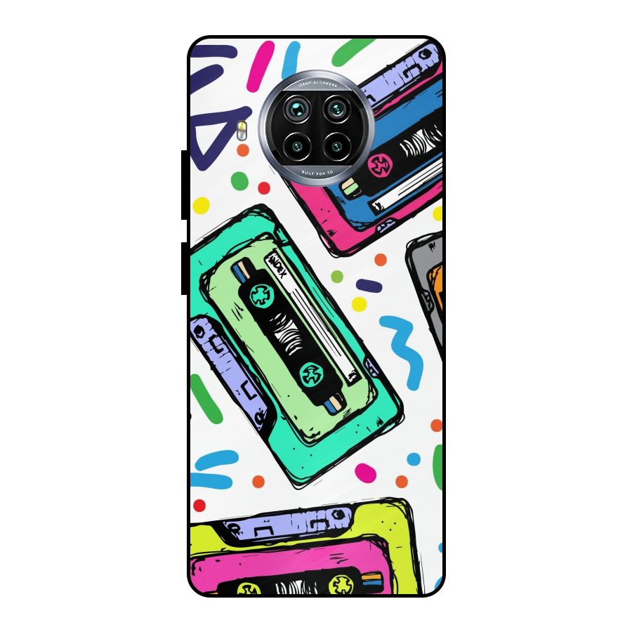 Cassette Pattern Metal Back Case for Mi 10i
