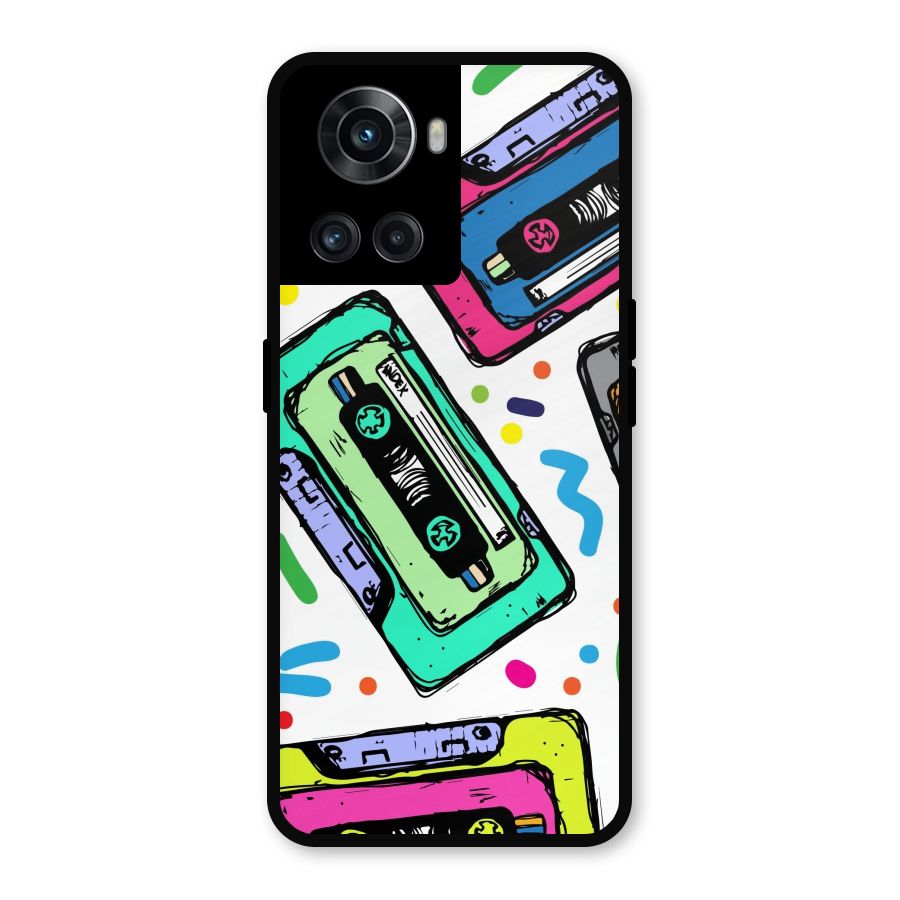 Cassette Pattern Metal Back Case for OnePlus 10R