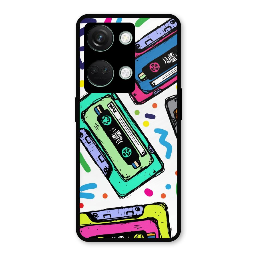 Cassette Pattern Metal Back Case for OnePlus Nord 3