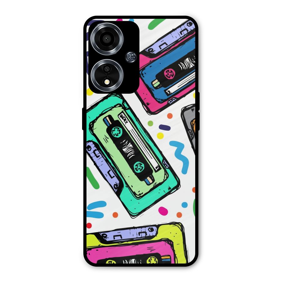 Cassette Pattern Metal Back Case for Oppo A59