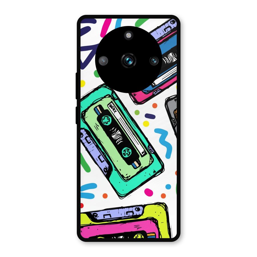 Cassette Pattern Metal Back Case for Realme 11 Pro Plus