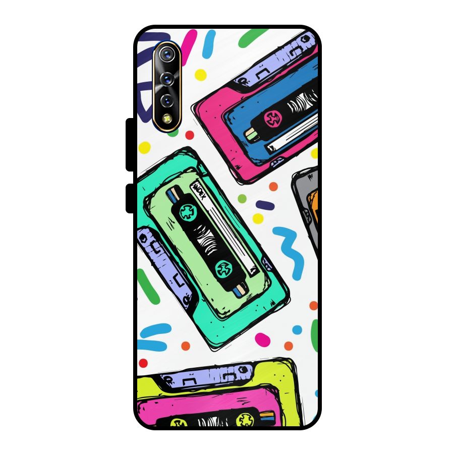 Cassette Pattern Metal Back Case for Vivo S1