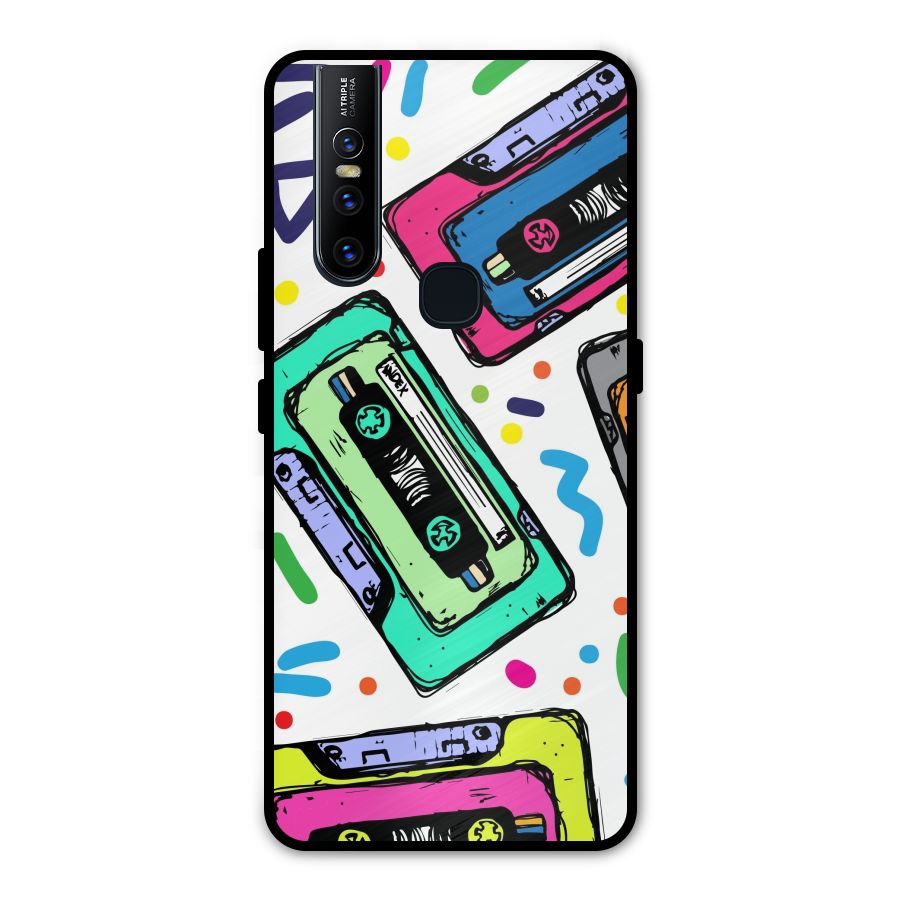 Cassette Pattern Metal Back Case for Vivo V15