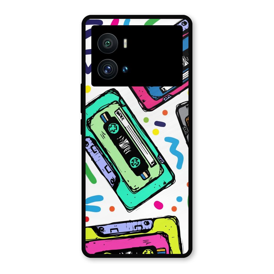 Cassette Pattern Metal Back Case for iQOO 9 Pro