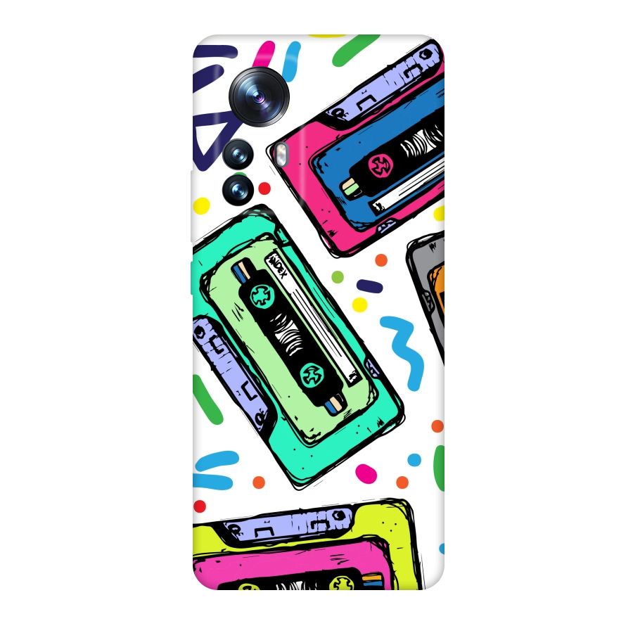 Cassette Pattern Original Polycarbonate Back Case for Xiaomi 12 Pro