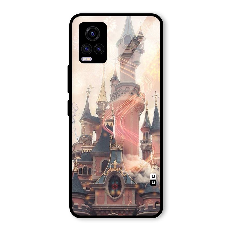 Castle Glass Back Case for Vivo V20 2021