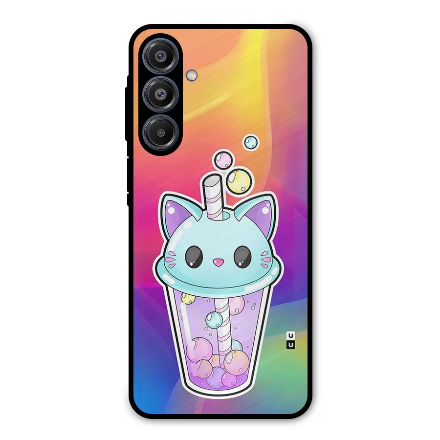 Cat Drink Metal Back Case for Galaxy A16 5G