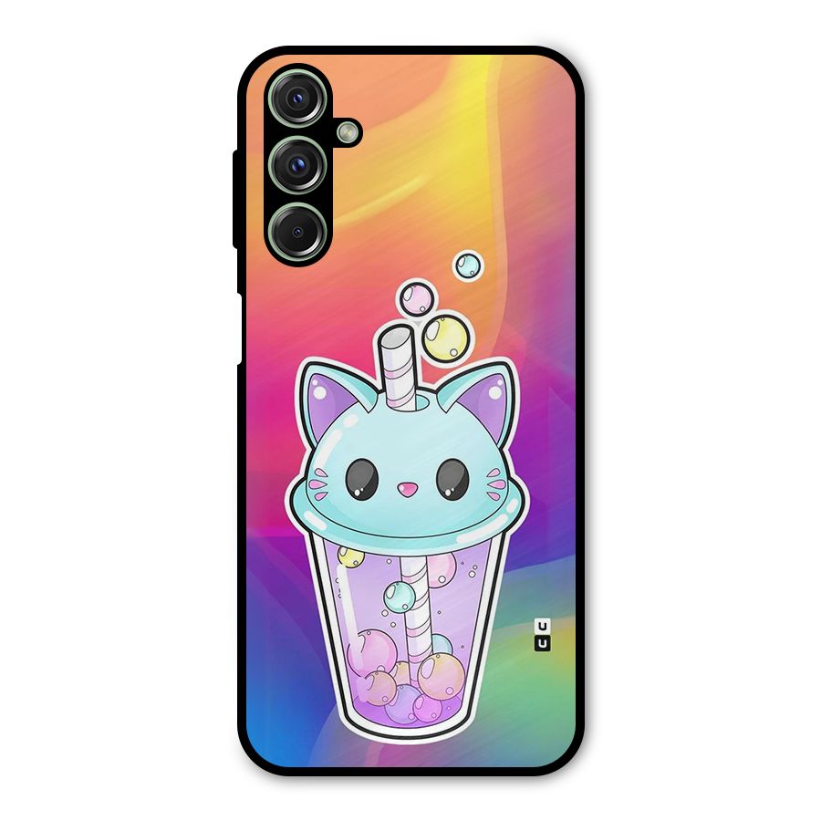 Cat Drink Metal Back Case for Galaxy M34