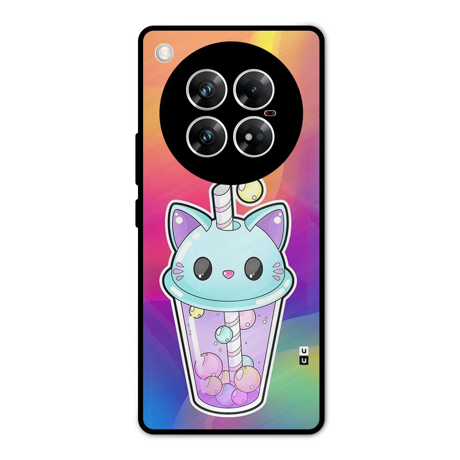 Cat Drink Metal Back Case for Infinix Zero 40 5G