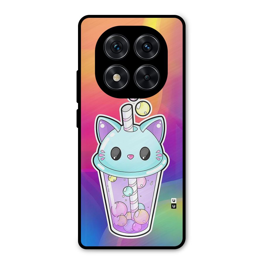 Cat Drink Metal Back Case for Redmi Note 14 Pro 5G
