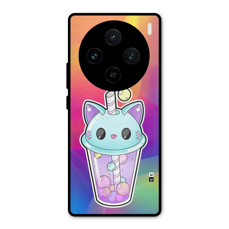 Cat Drink Metal Back Case for Vivo X100