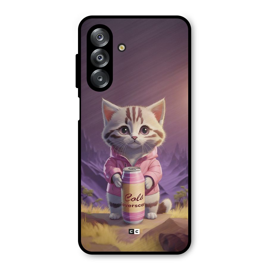 Cat Holding Can Metal Back Case for Galaxy A26