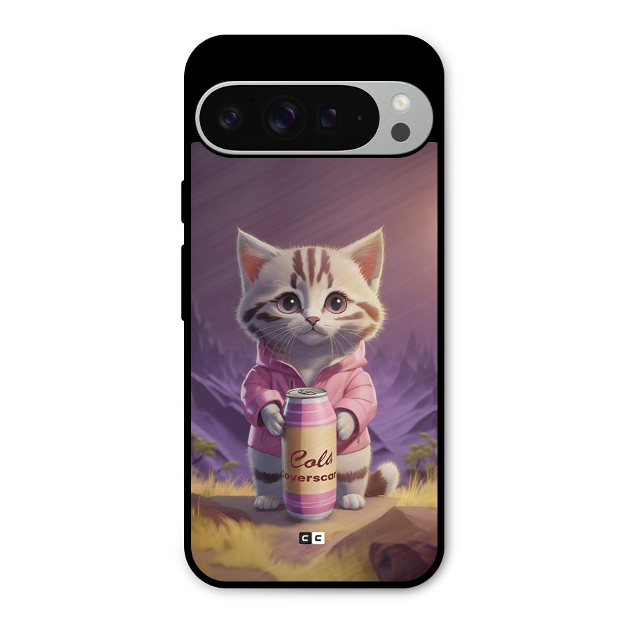 Cat Holding Can Metal Back Case for Google Pixel 9 Pro XL