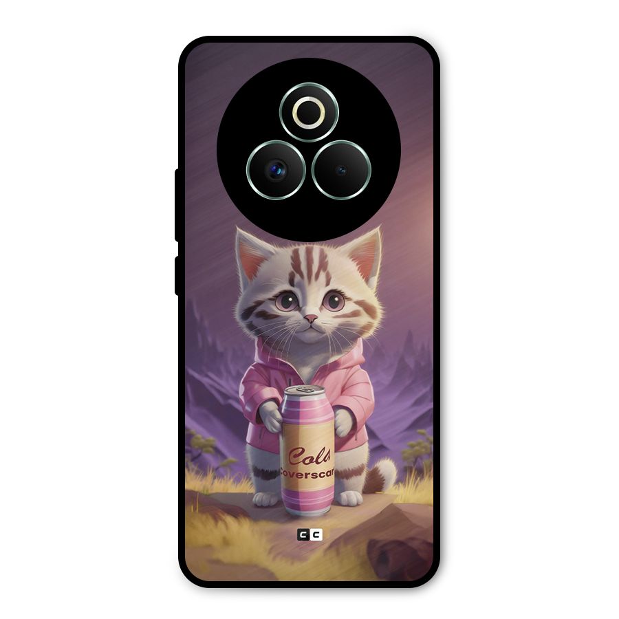 Cat Holding Can Metal Back Case for Realme P3 Pro
